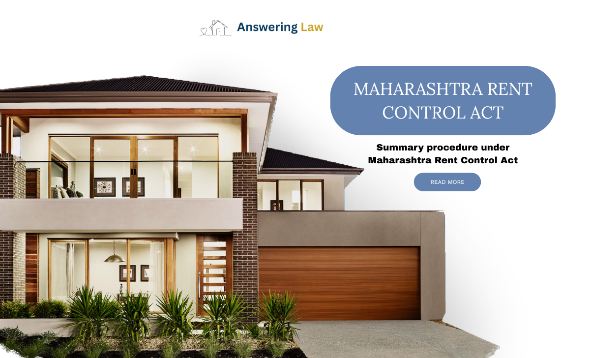 Summary procedure under Maharashtra Rent Control Act (1)