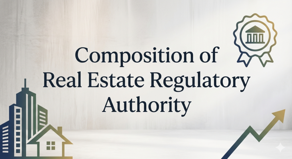 Composition of Real Estate Regulatory Authority